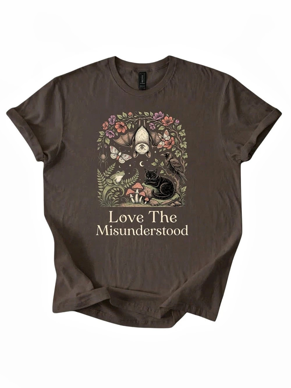 Gildan Love the Misunderstood Heavy Cotton T-Shirt Brown